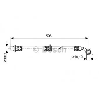 Flexible de frein BOSCH 1 987 481 027