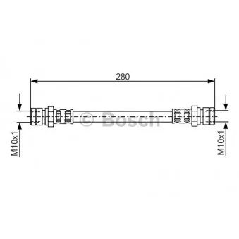 Flexible de frein BOSCH 1 987 481 030