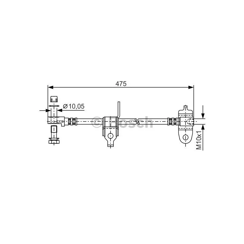 Flexible de frein BOSCH 1 987 481 045