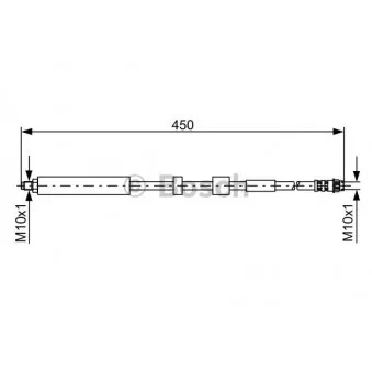 Flexible de frein BOSCH 1 987 481 051