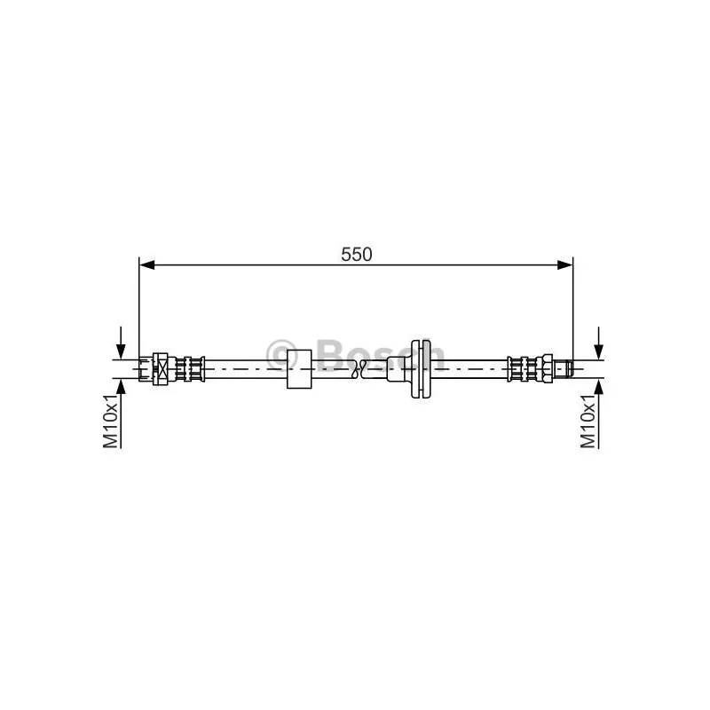 Flexible de frein BOSCH 1 987 481 056