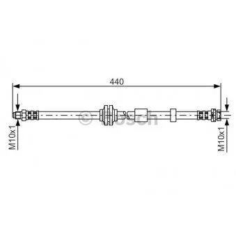 Flexible de frein BOSCH 1 987 481 059