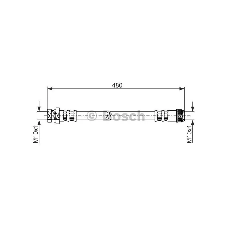 Flexible de frein BOSCH 1 987 481 074