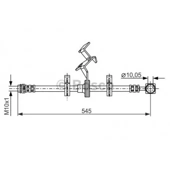 Flexible de frein BOSCH 1 987 481 077