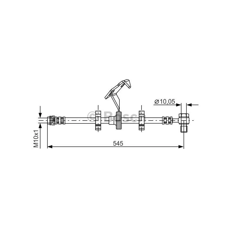 Flexible de frein BOSCH 1 987 481 078