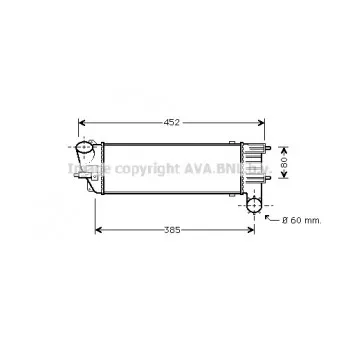 Intercooler, échangeur AVA QUALITY COOLING PE4344
