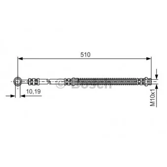 Flexible de frein BOSCH 1 987 481 110