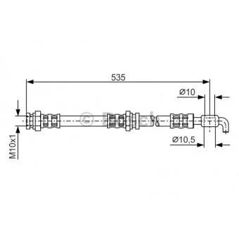 Flexible de frein BOSCH 1 987 481 112