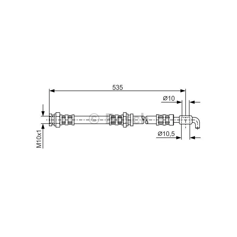 Flexible de frein BOSCH 1 987 481 112