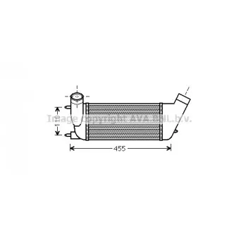 Intercooler, échangeur AVA QUALITY COOLING PE4347