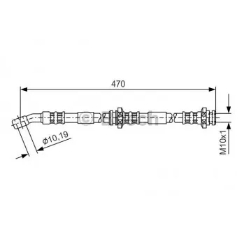Flexible de frein BOSCH 1 987 481 149