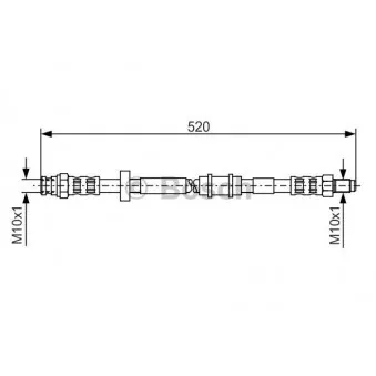 Flexible de frein BOSCH 1 987 481 158