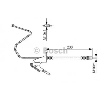 Flexible de frein BOSCH 1 987 481 161