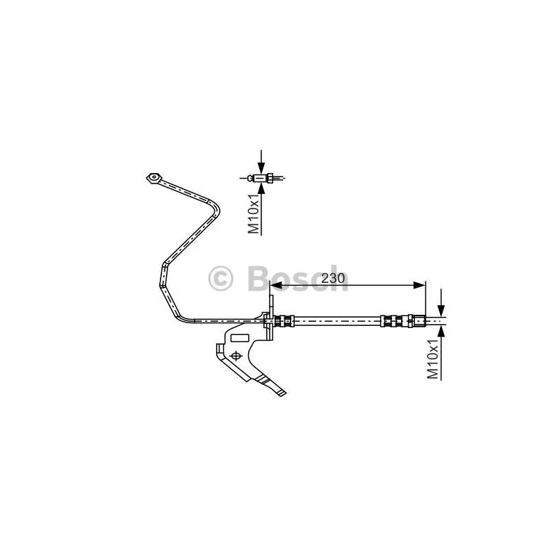 Flexible de frein BOSCH 1 987 481 162