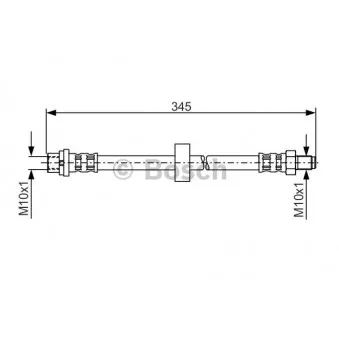 Flexible de frein BOSCH 1 987 481 168