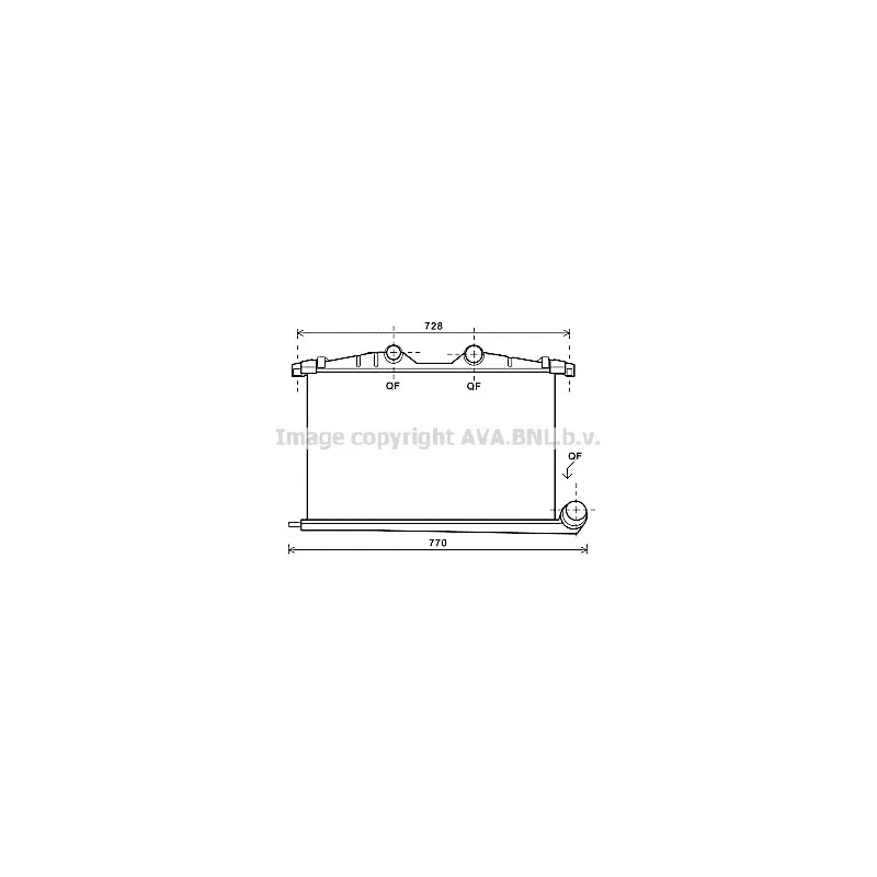 Intercooler, échangeur AVA QUALITY COOLING PE4363