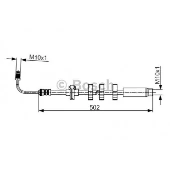 Flexible de frein BOSCH 1 987 481 264