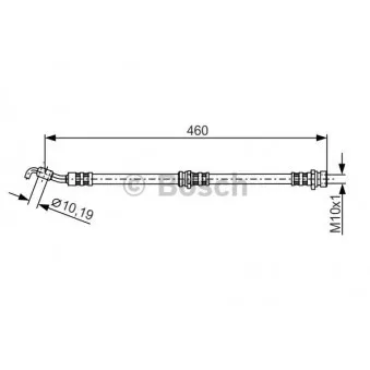 Flexible de frein BOSCH 1 987 481 288