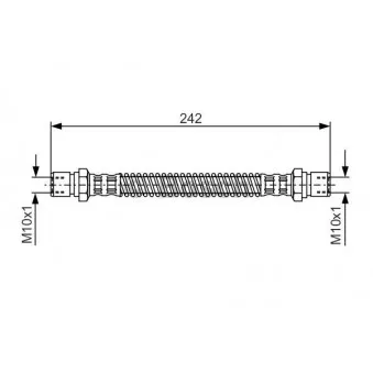 Flexible de frein BOSCH 1 987 481 316