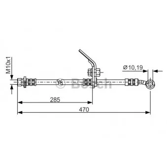 Flexible de frein BOSCH 1 987 481 328