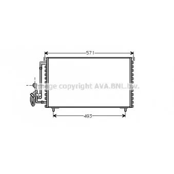 Condenseur, climatisation AVA QUALITY COOLING PE5155