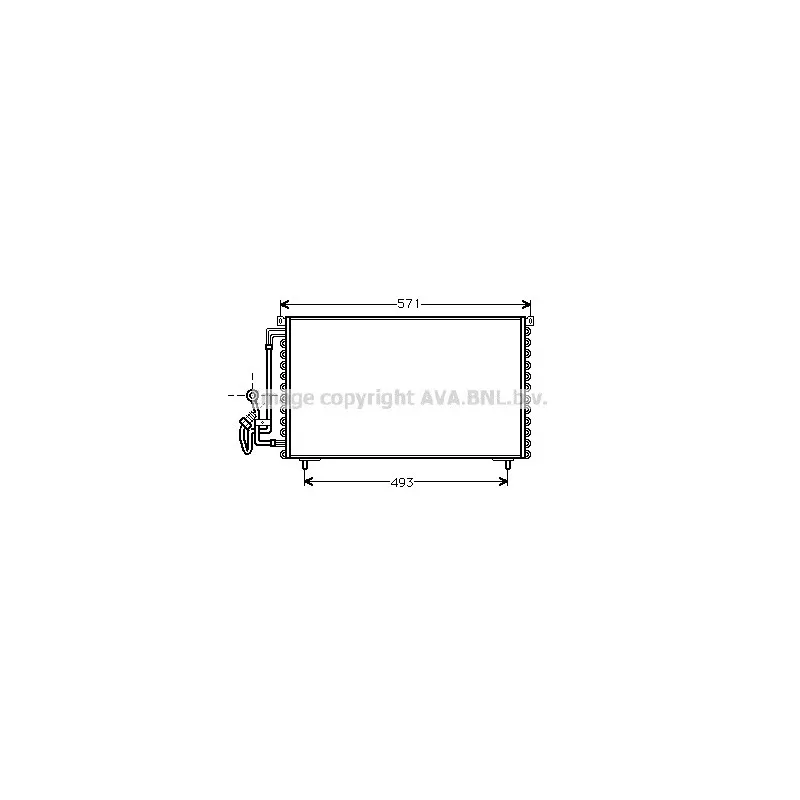 Condenseur, climatisation AVA QUALITY COOLING PE5155