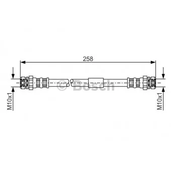 Flexible de frein BOSCH 1 987 481 369