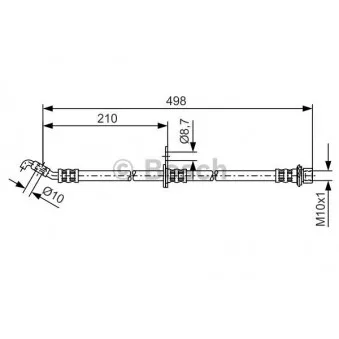 Flexible de frein BOSCH 1 987 481 380