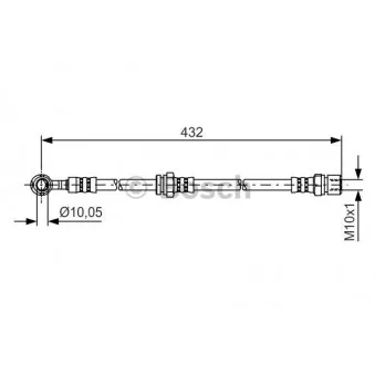Flexible de frein BOSCH 1 987 481 383