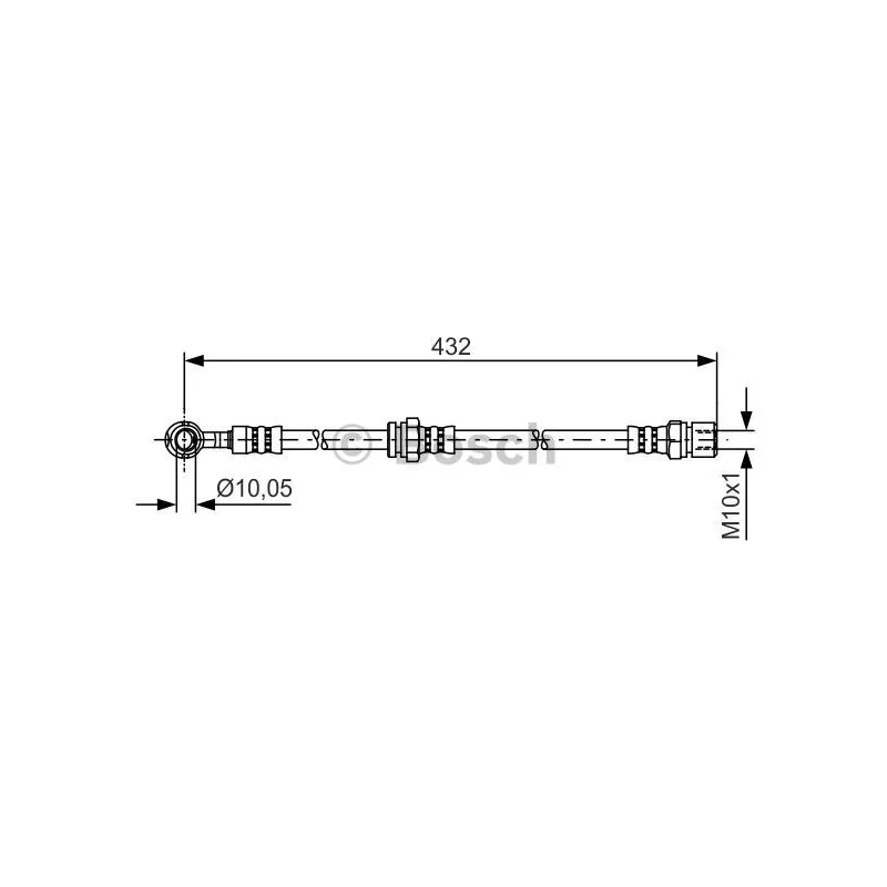 Flexible de frein BOSCH 1 987 481 383