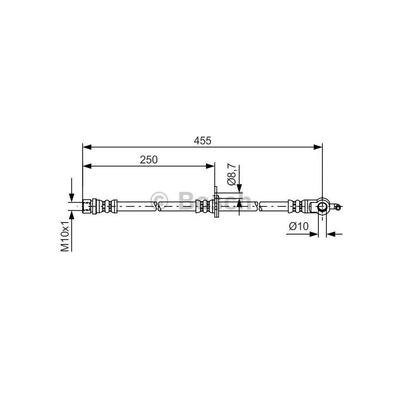 Flexible de frein BOSCH 1 987 481 389