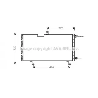 Condenseur, climatisation AVA QUALITY COOLING PE5158
