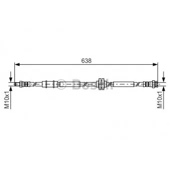 Flexible de frein BOSCH 1 987 481 399