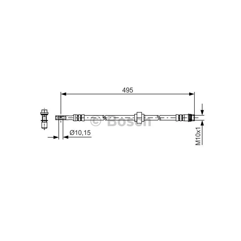 Flexible de frein BOSCH 1 987 481 405