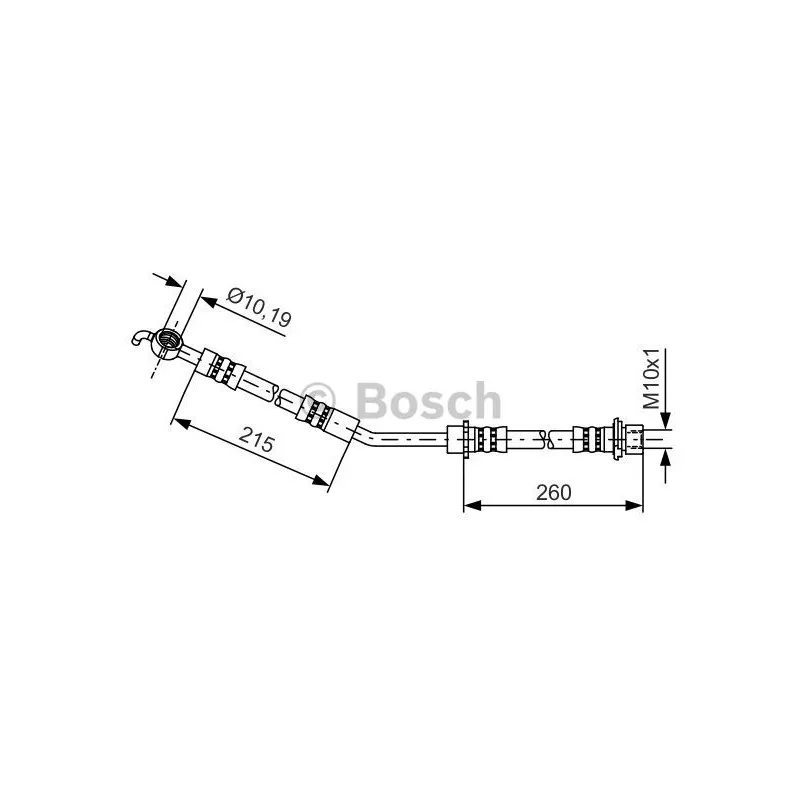 Flexible de frein BOSCH 1 987 481 409