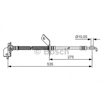 Flexible de frein BOSCH 1 987 481 414