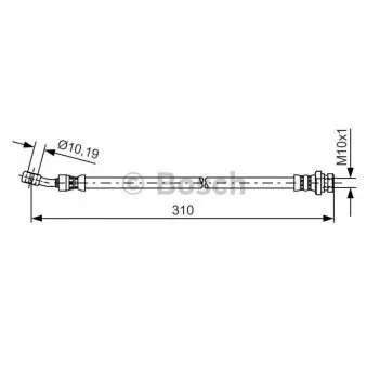 Flexible de frein BOSCH 1 987 481 417