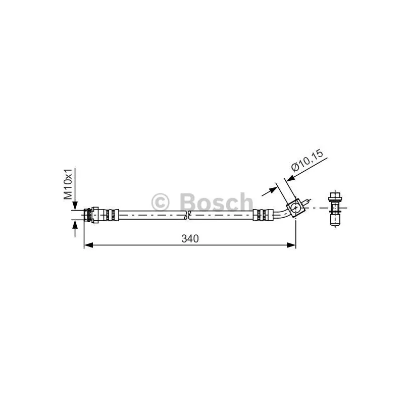 Flexible de frein BOSCH 1 987 481 423