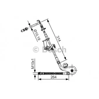 Flexible de frein BOSCH 1 987 481 427