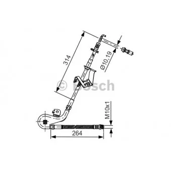 Flexible de frein BOSCH 1 987 481 428