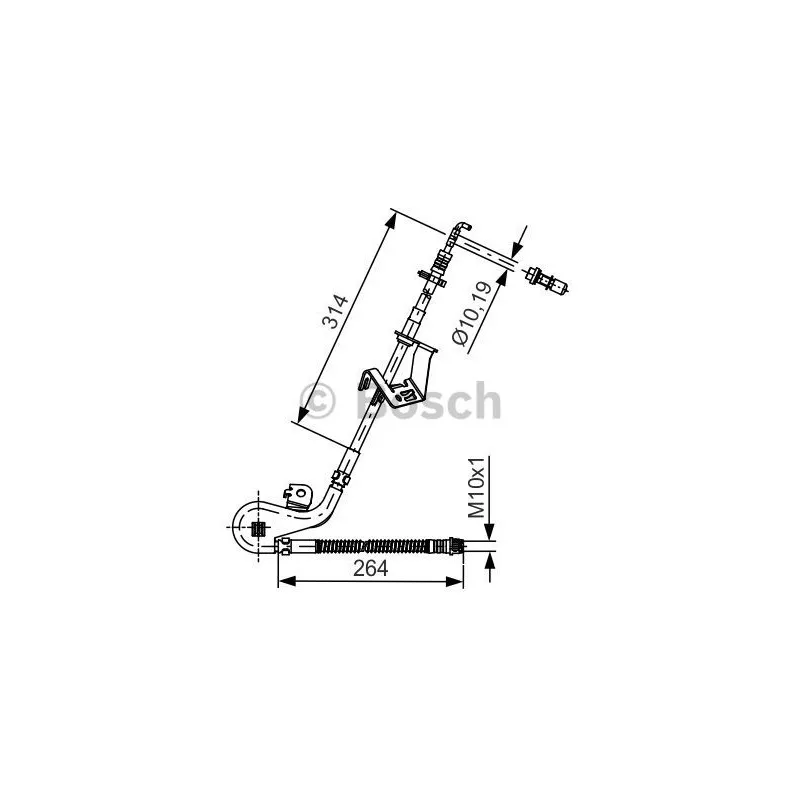 Flexible de frein BOSCH 1 987 481 428