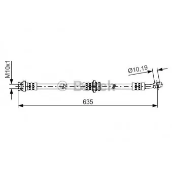 Flexible de frein BOSCH 1 987 481 433