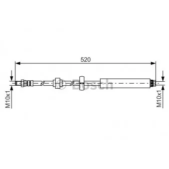 Flexible de frein BOSCH 1 987 481 436