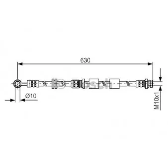Flexible de frein BOSCH 1 987 481 438