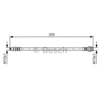 Flexible de frein BOSCH 1 987 481 442