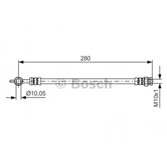 Flexible de frein BOSCH 1 987 481 444