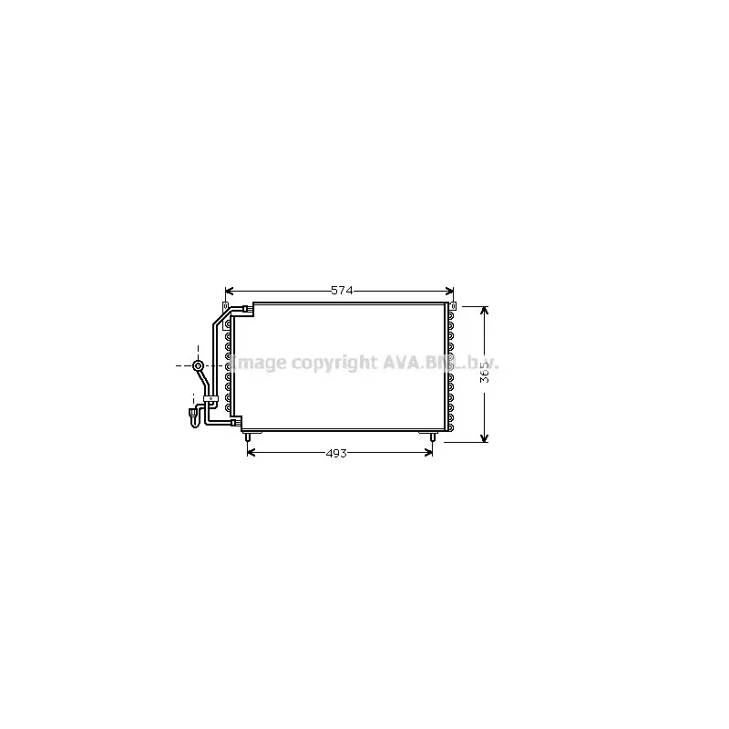 Condenseur, climatisation AVA QUALITY COOLING PE5162