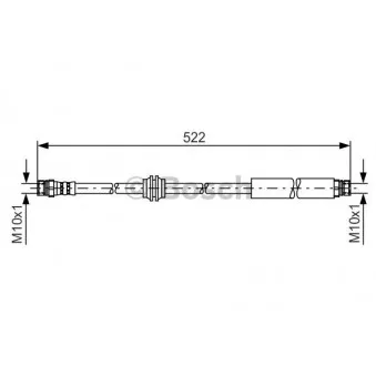 Flexible de frein BOSCH 1 987 481 446