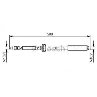 Flexible de frein BOSCH 1 987 481 452