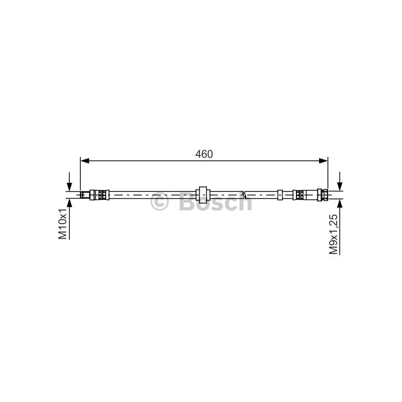 Flexible de frein BOSCH 1 987 481 465